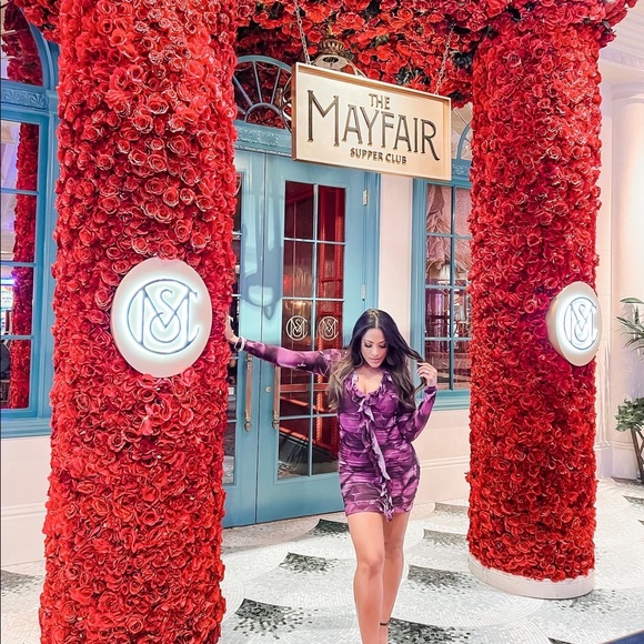 Oh Polly Purple Ruffle Dress - Only Worn once - Picture 5 of 6